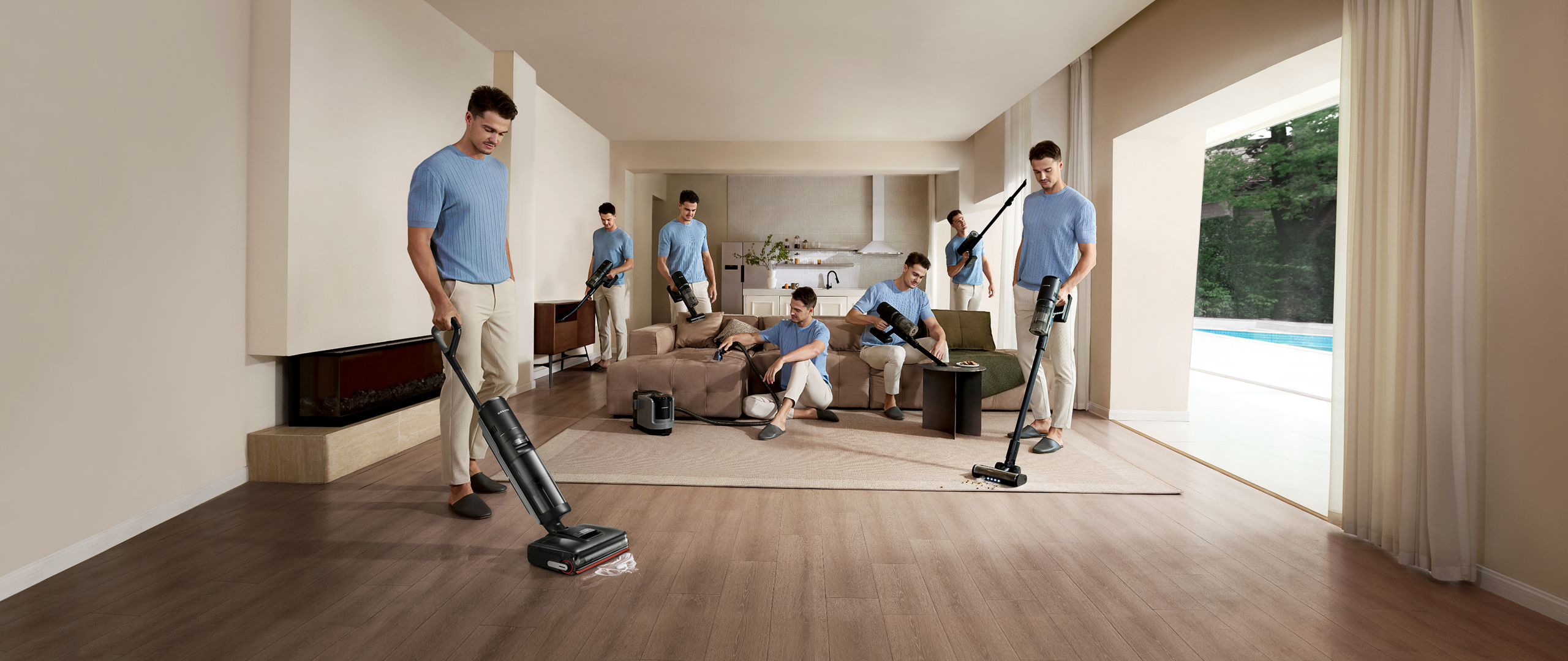 6-in-1 Multi-Scene Cleaning