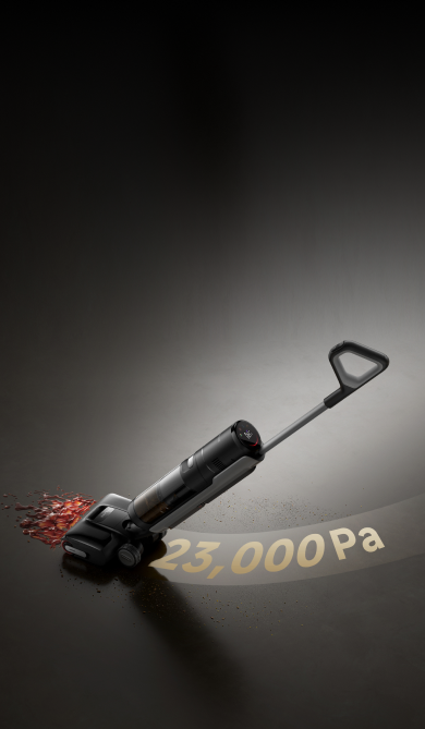 23,000Pa Suction Delivers Smooth Wet & Dry Cleaning