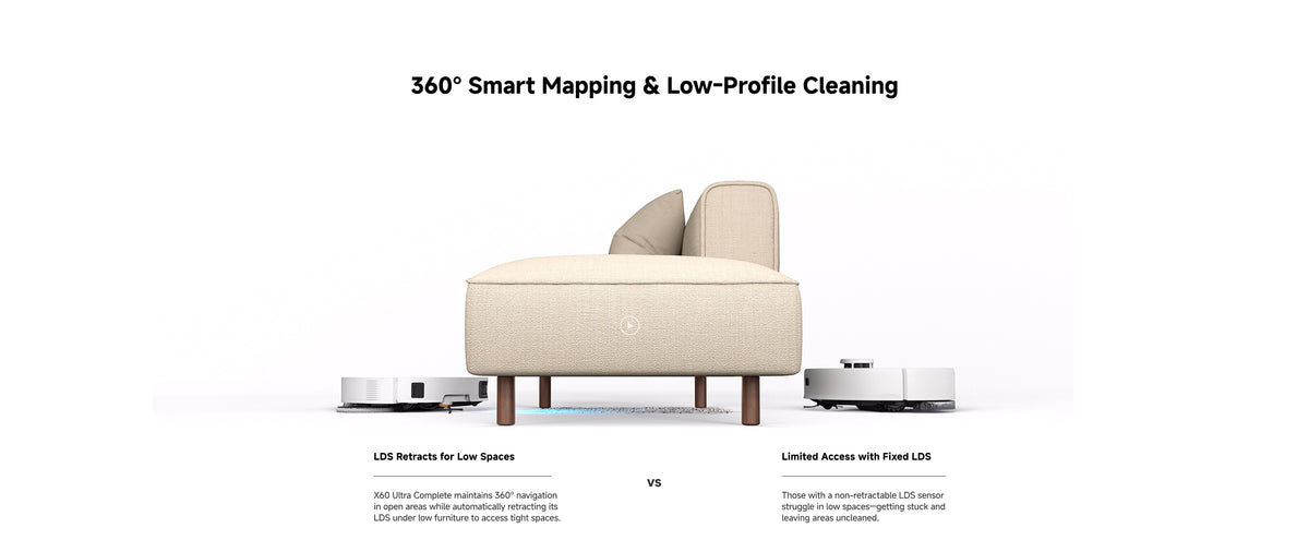 360 degree smart mapping and low-profile cleaning comparison